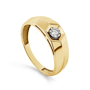 Кольцо из желтого золота