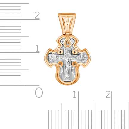 Крест из красного золота