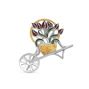 Брошь из серебра