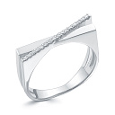 Кольцо из белого золота с бриллиантами