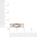 Кольцо обручальное с алмазной гранью