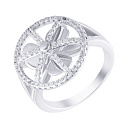 Кольцо из серебра с фианитом