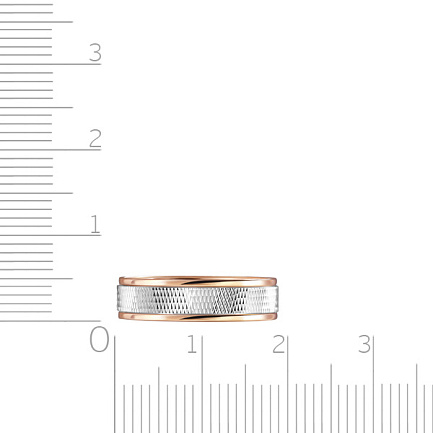 Кольцо обручальное с алмазной гранью