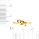 Кольцо из желтого золота с бриллиантом