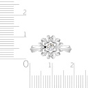 Кольцо из белого золота с бриллиантом