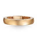 Кольцо обручальное из красного золота с бриллиантами