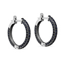 Серьги с английским замком из белого золота