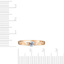 Кольцо помолвочное из красного золота с бриллиантом