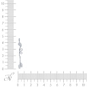 Подвеска из белого золота с бриллиантами