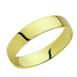 Кольцо обручальное из желтого золота