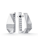 Серьги из белого золота с бриллиантами