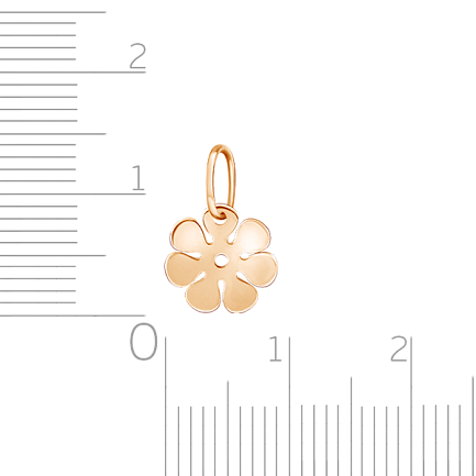 Подвеска из красного золота