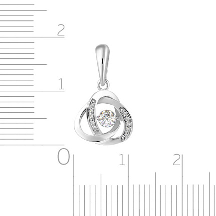 Подвеска из белого золота с бриллиантами