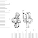 Серьги с английским замком из серебра