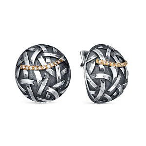 Серьги с английским замком 12-1055-1078