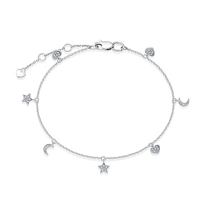 Браслет из белого золота с бриллиантами