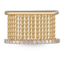 Кольцо из желтого золота с бриллиантами