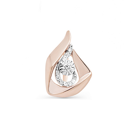 Подвеска из красного золота с бриллиантами