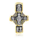 Крест из серебра с позолотой