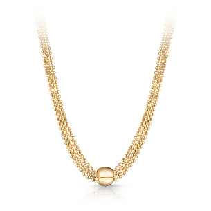 Колье из серебра с золочением