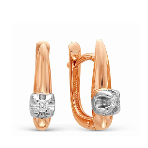 Серьги из красного золота