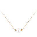 Колье из красного золота с жемчугом