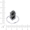 Кольцо из серебра с фианитом