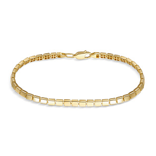 Браслет декоративный из желтого золота