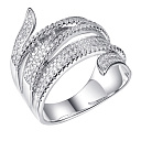 Кольцо из серебра с фианитом