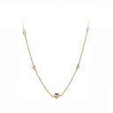 Колье из желтого золота с фианитами