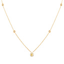 Колье из желтого золота с бриллиантами