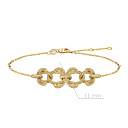 Браслет декоративный из желтого золота