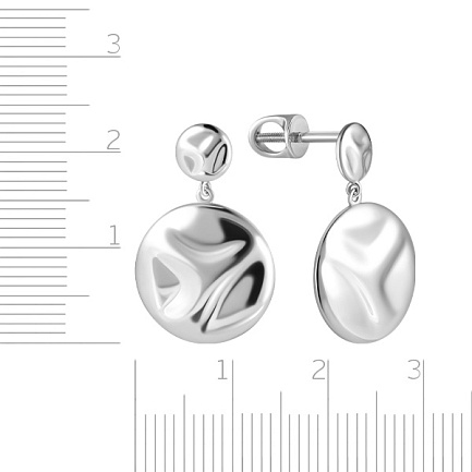 Пусеты из серебра