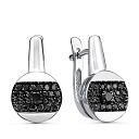 Серьги из белого золота с бриллиантами
