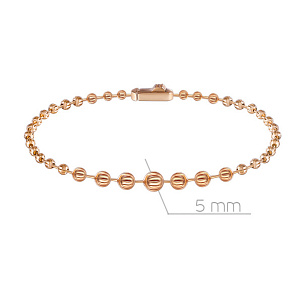 Браслет из красного золота