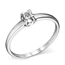 Кольцо из белого золота с бриллиантом