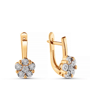 Серьги из красного золота