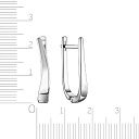 Серьги с английским замком из серебра