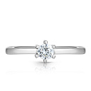 Кольцо из красного золота с бриллиантом