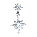 Подвеска из серебра с фианитом