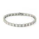 Браслет декоративный из белого золота с бриллиантами