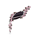 Колье из серебра с авантюрином, фианитами Сваровски