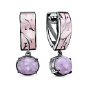 Серьги с английским замком из серебра