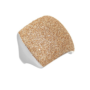 Кольцо из серебра с глиттером