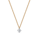 Колье из красного золота с бриллиантом