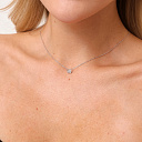 Колье из белого золота с бриллиантами