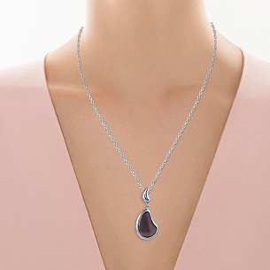 Подвеска из серебра с стеклом