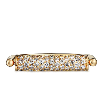 Кольцо из желтого золота с бриллиантами