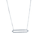 Колье из серебра с фианитом