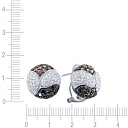 Серьги из белого золота с бриллиантами